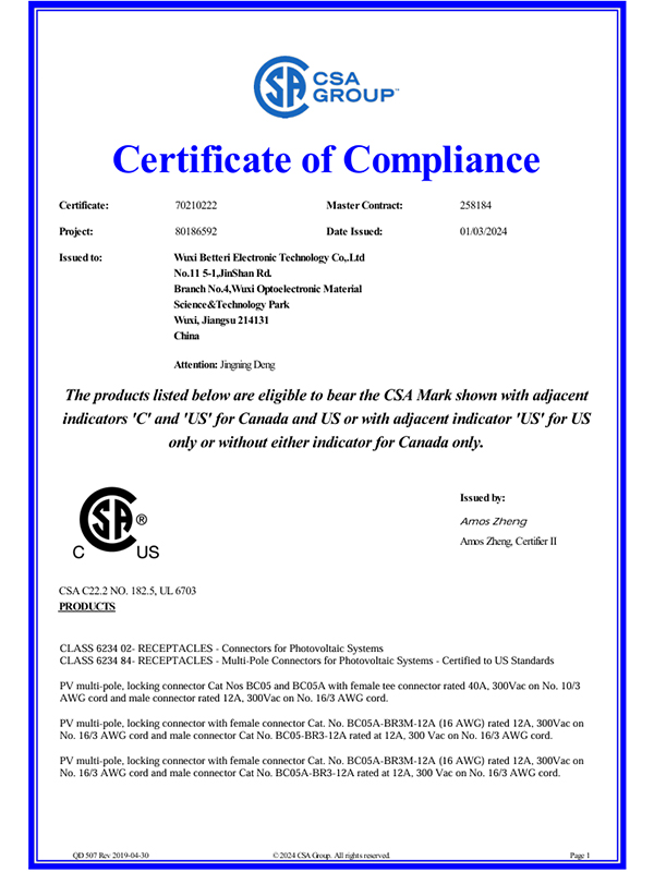 TUV Certification